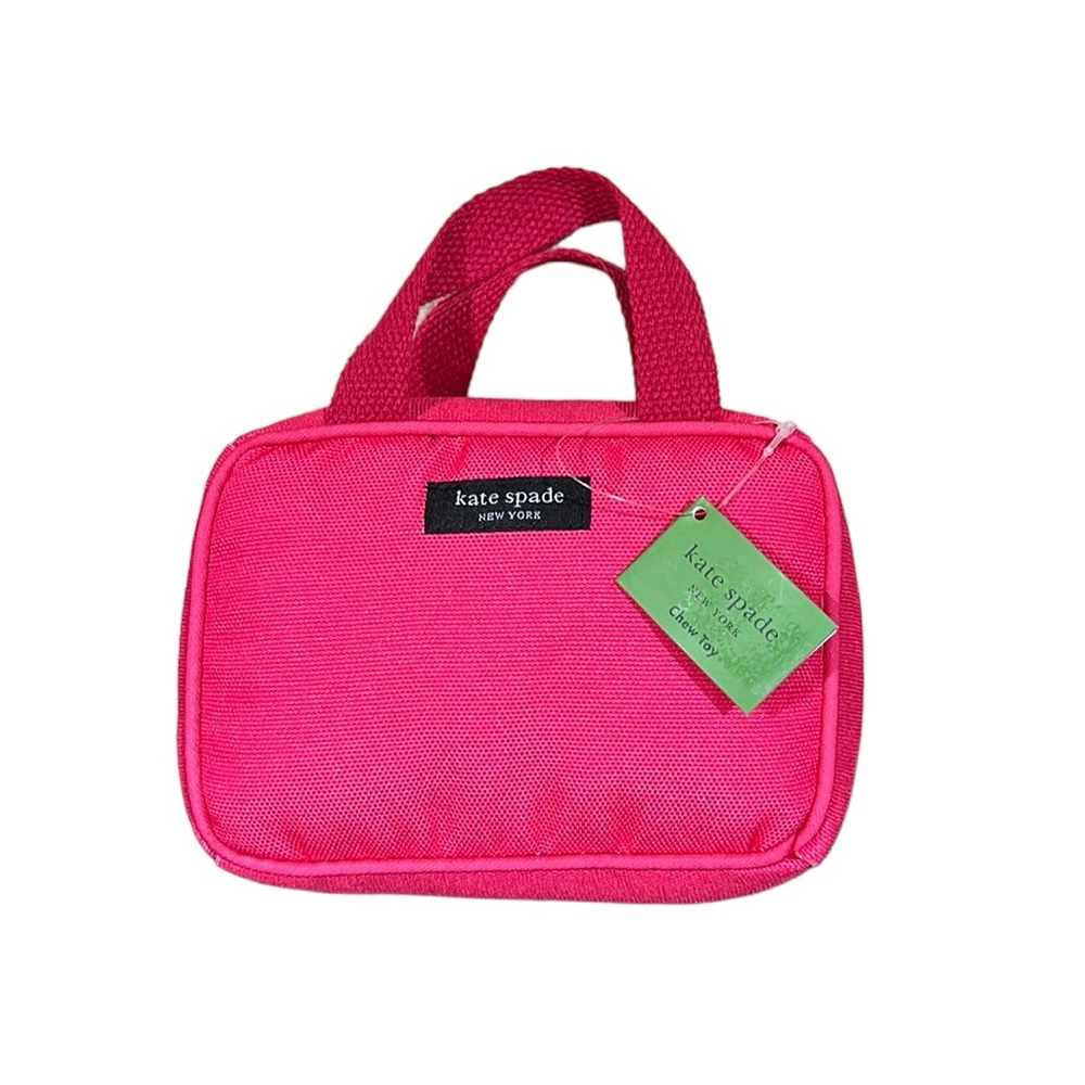 New Kate Spade hot pink Handbag squeaky dog toy - Picture 1 of 7